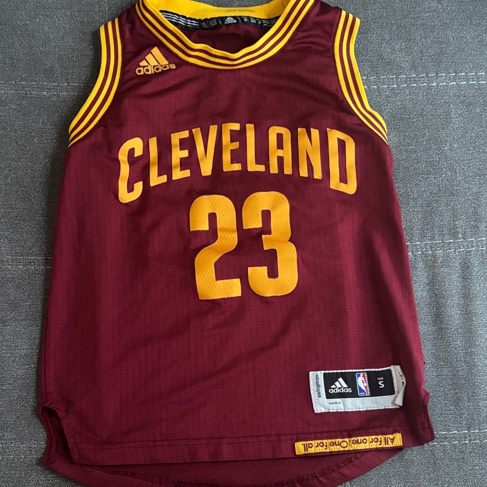 Adidas Cleveland Maroon and Yellow Jersey